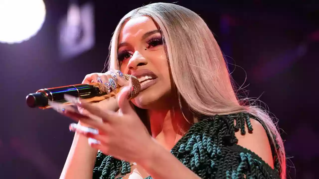 Cardi B expressing frustration over CPS prank call incident.