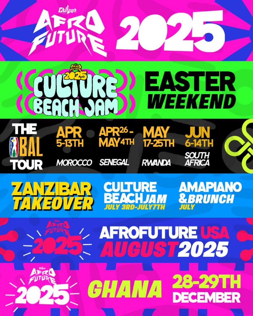 AfroFuture Unveils Groundbreaking 2025 Culture Calendar, Expanding ItsCulture Beach Jam Series to the U.S. and BAL Tour Across Africa