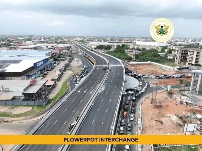 President Akufo-Addo Commissions Flowerpot Interchange To Ease Traffic Congestion